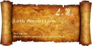 Leth Marcellina névjegykártya